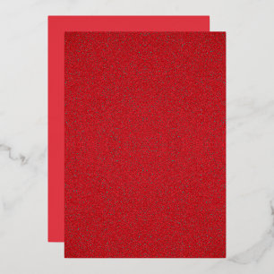 Gestructureerde Tomaat Rood Folie Uitnodiging – Aa