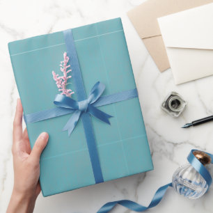 Gestructureerde Turquoise Cadeaupapier