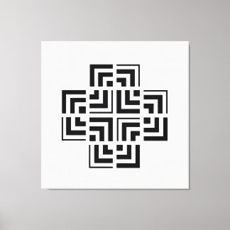 Gestucteerde Geometrie | Modern Canvas Afdruk