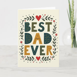 Gestuctuurde Beste Papa Ooit Kaart