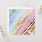 Gestuctuurde Roze Achtergrond Kaart (Voorkant / Achterkant in situ)