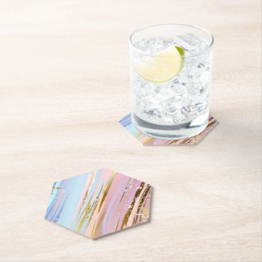 Gestuctuurde Roze Achtergrond Kartonnen Onderzetters (Insitu)