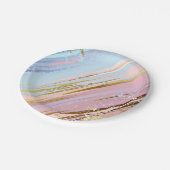 Gestuctuurde Roze Achtergrond Papieren Bordje (Gekanteld)