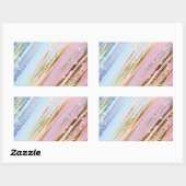 Gestuctuurde Roze Achtergrond Rechthoekige Sticker (Vel)