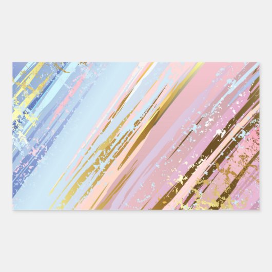 Gestuctuurde Roze Achtergrond Rechthoekige Sticker (Voorkant)