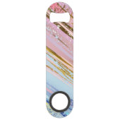 Gestuctuurde Roze Achtergrond Speed Flessenopener (Achterkant)