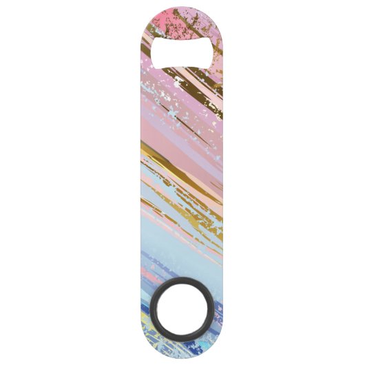 Gestuctuurde Roze Achtergrond Speed Flessenopener (Voorkant)