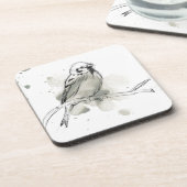 Gestural Bird Study Bier Onderzetter (Linkerzijde)