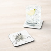 Gestural Bird Study Bier Onderzetter (Rechterzijde)
