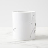 Gestural Bird Study Extra Grote Beker (Voorkant)