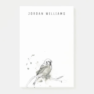 Gestural Bird Study Post-it® Notes