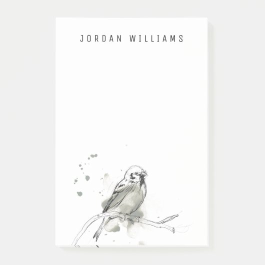 Gestural Bird Study Post-it® Notes (Voorkant)