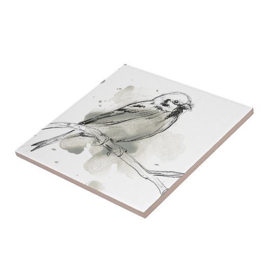 Gestural Bird Study Tegeltje (Zijkant)