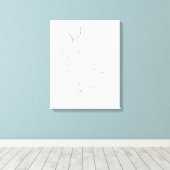 Gesturale contour canvas afdruk (Insitu (Houten vloer))