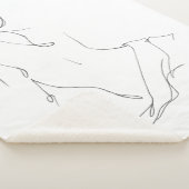 Gesturale contour sherpa deken (3/4)