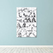 Gestures voor het onderdrukken van John Bulwer's ' Canvas Afdruk (Insitu (Houten vloer))