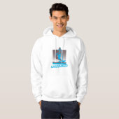 Gestylde windsurfer hoodie (Voorkant volledig)