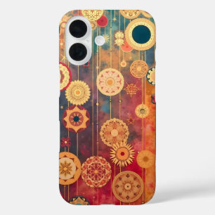 gesuspendeerd goud iPhone 16 hoesje