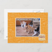 Gesynchroniseerde spasaanval briefkaart (Voorkant / Achterkant)