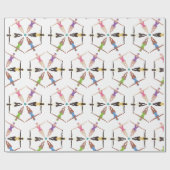 Gesynchroniseerde zwemmers cadeaupapier (Vlak)