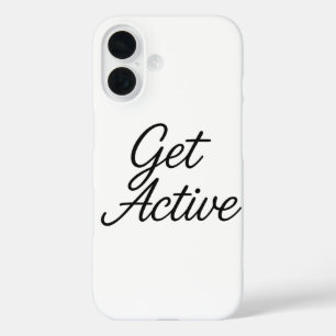Get Active – Motivatie iPhone 16 Hoesje