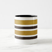 'Get Back' The Mug - Brown & Tan stripes - 1969 (Centre)