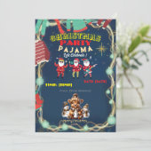 Get Cozy & Festive: The Ultimate Christmas Pajama Kaart (Staand voorkant)