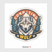 Get Crafty met Premium Wolf Sticker Design (Vel)