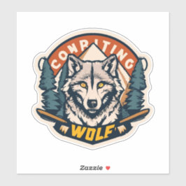 Get Crafty met Premium Wolf Sticker Design