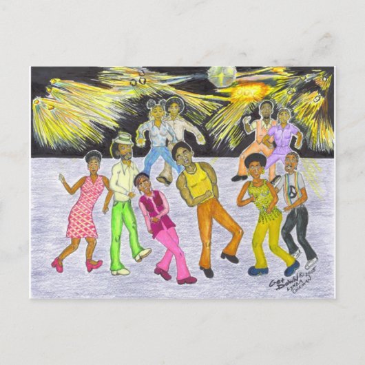 Get Down! Briefkaart (Voorkant)