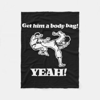 Get Him A Body G (Yeah!) Grappige jaren 80 Karate  Fleece Deken