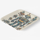 Get in Gear Robot Verjaardag - Grote Robot Papieren Bordje (Gebogen)