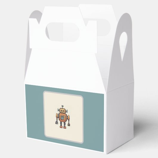 Get in Gear Robot Verjaardag - Kleine Robot Bedankdoosjes (Geopend)