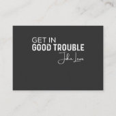 get in good trouble visitekaartje (Voorkant)