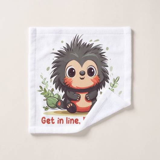 Get in line, Porcupine Washandje (Wasdoekje)