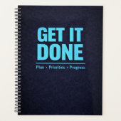 Get It Done Blue Motivational Planner (Voorkant)