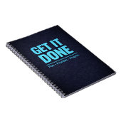 Get It Done Blue Motivational Planner Notitieboek (Rechterzijde)