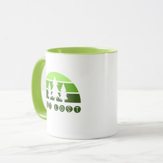 Get Lost - Wandelen Mok (Voorkant links)