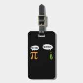 Get Real Wees Rationeel Grappig Wiskunde Pi Dag Ge Bagagelabel (Voorkant verticaal)