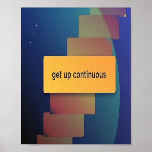 get up continous poster (Voorkant)