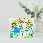 GET VACCINATED BRIEFKAART (Staand voorkant)