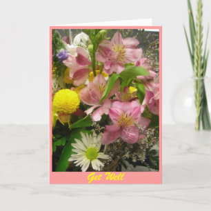 Get Well Bouquet Card Feestdagen Kaart