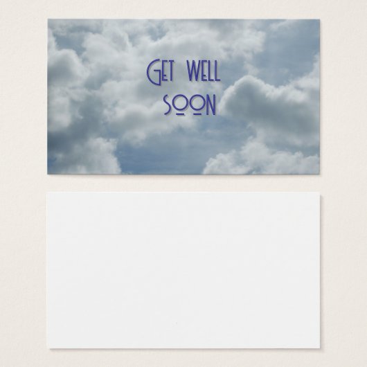 Get Well Gift Card (Devant & derrière)