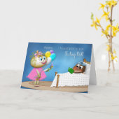 Get Well - Humor - Potato Family Collection Kaart (Gele Bloem)