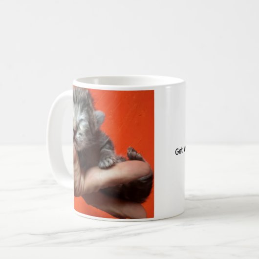 Get Well, I Care About You, Kitten Coffee Mug (Devant gauche)