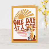 Get Well Kaart voor Geel Kat (Gele Bloem)