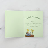 Get Well - Mouse in Tea Cup Resting Kaart (Binnen)