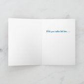Get Well Soon Blue White Typography Greeting Card Kaart (Binnen)