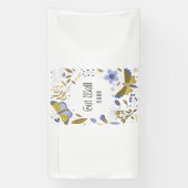 Get Well Soon Blues 1.6x3 Vinyl Banner (Verticaal)