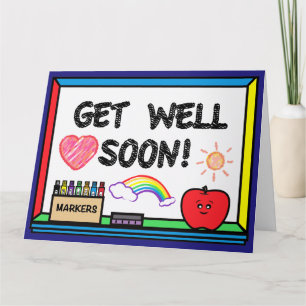 Get Well Soon Docent bij Apple en Markers Kaart